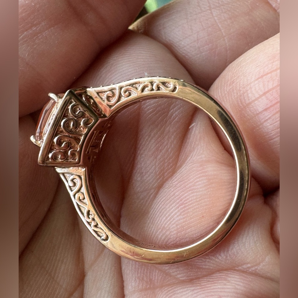 Vanna K CZ Ring in Rose Gold Plated 925 Sterling Silver - Picture 7 of 10